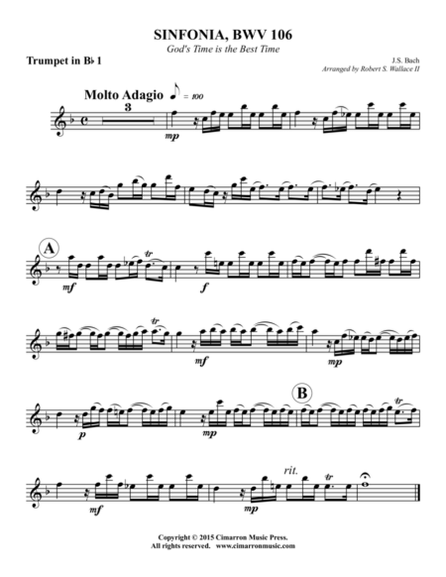 Sinfonia, BWV 106
