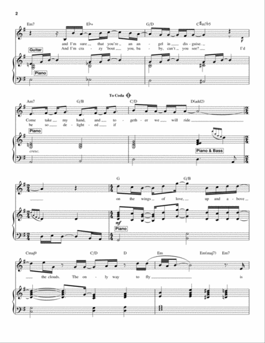 On The Wings Of Love On The Wings Of Love Piano scores gallery preview page 2