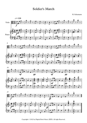 Soldier's March - Robert Schumann (Viola + Piano)
