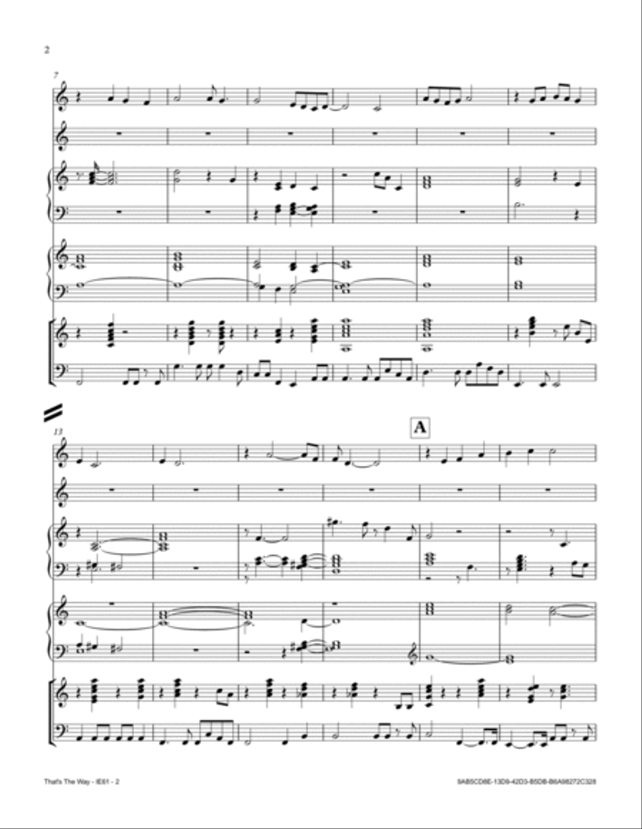 That's The Way Small Ensemble scores gallery preview page 2