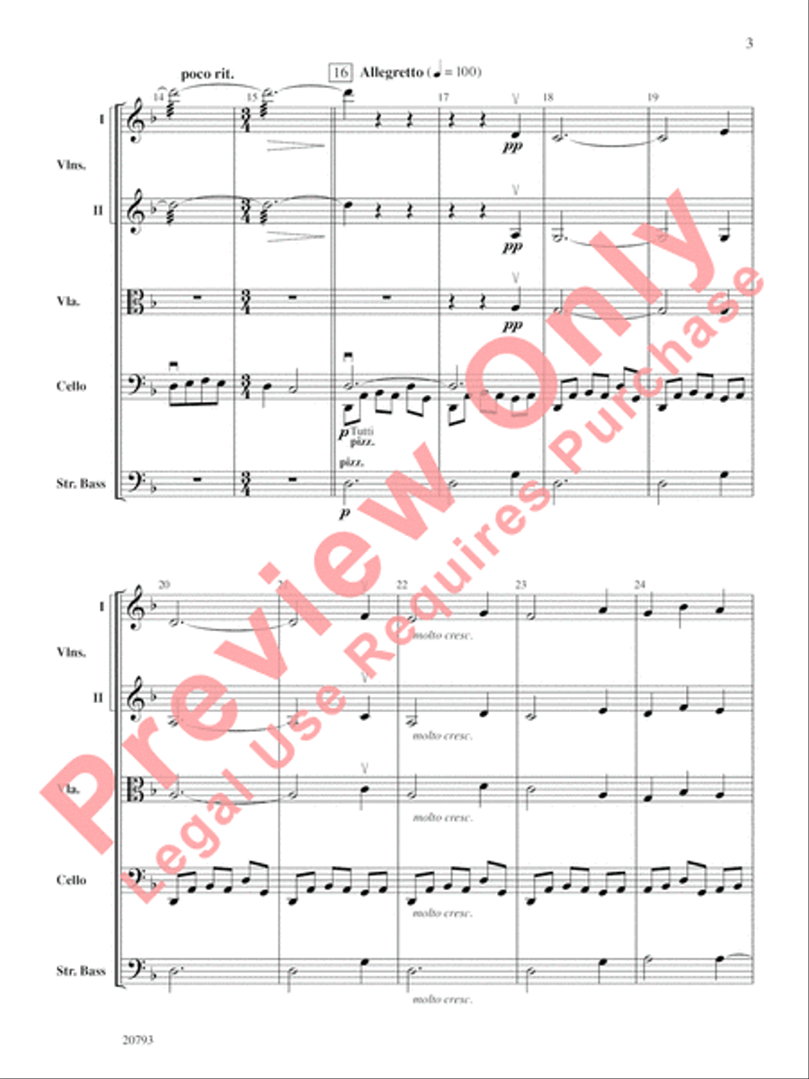 The Idylls of Pegasus String Orchestra scores gallery preview page 4