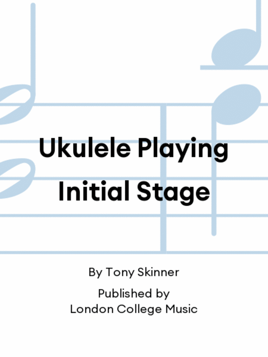 Book cover for Ukulele Playing Initial Stage