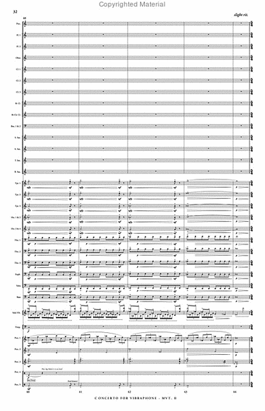 Concerto for Vibraphone & Wind Ensemble (score & parts) image number null