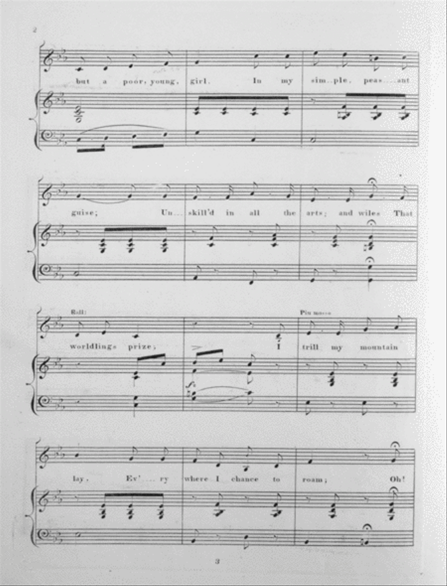I've Left the Snow-Clad Hills Voice scores gallery preview page 3