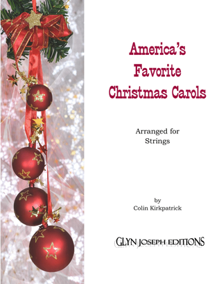 Book cover for America's Favorite Christmas Carols arranged for Strings