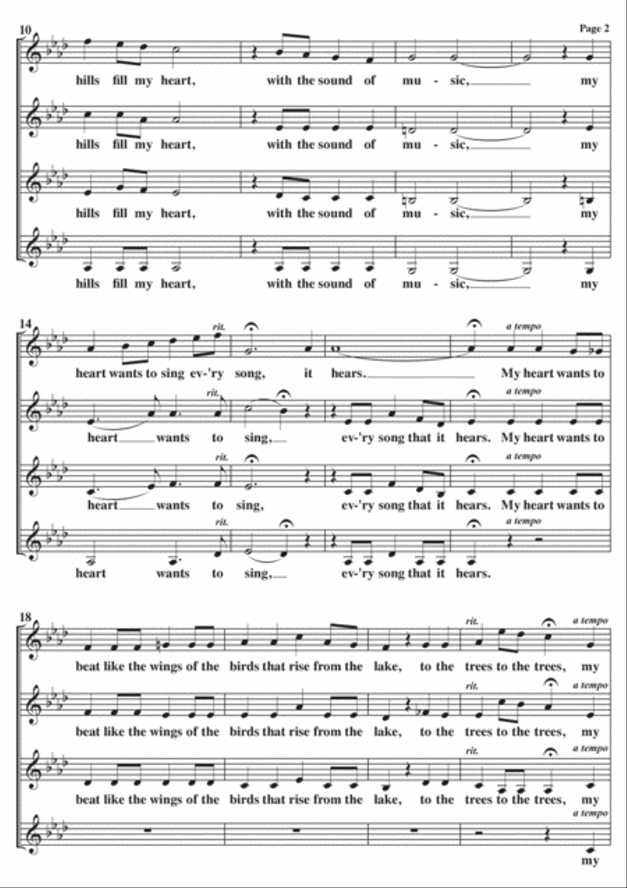 The Sound Of Music SSAA scores gallery preview page 2