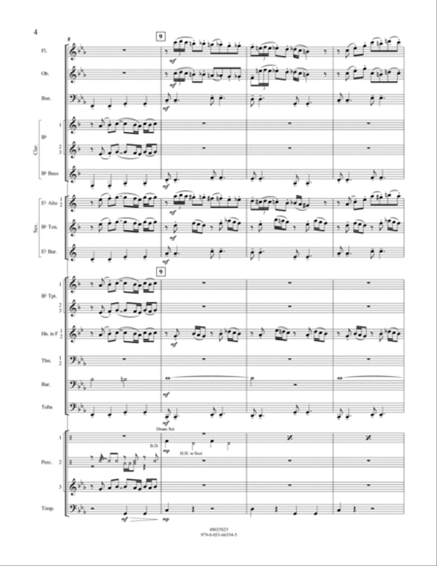Street Tango - Conductor Score (Full Score) Concert Band scores gallery preview page 4