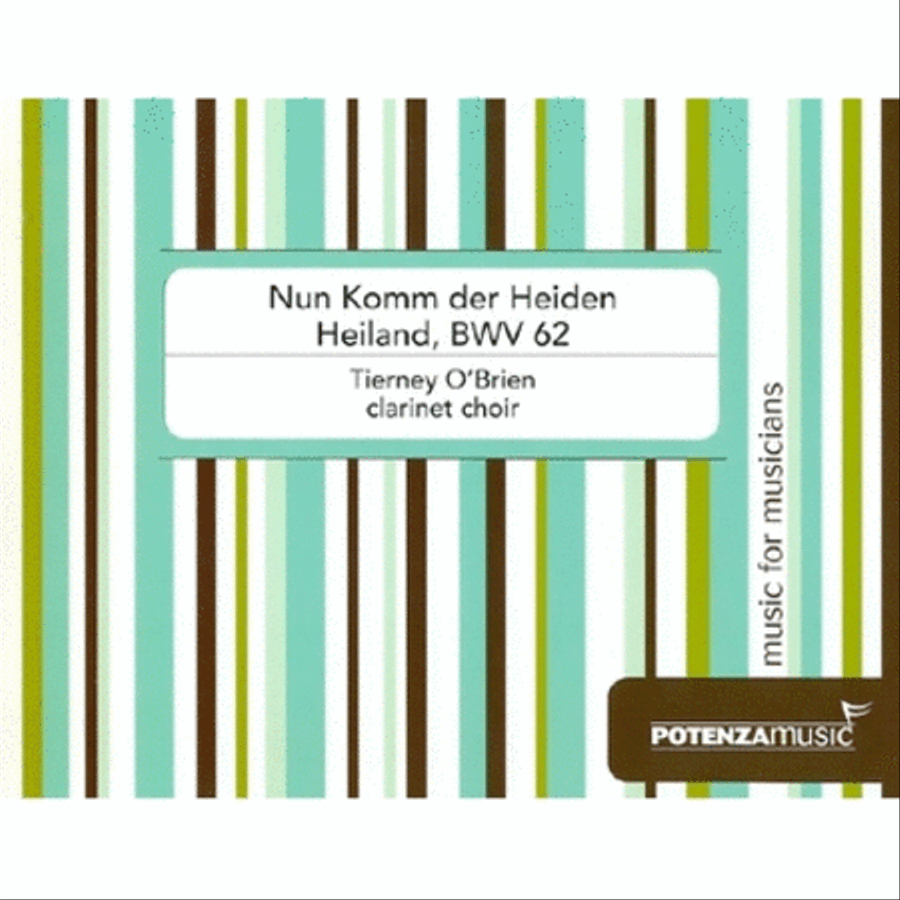 Nun Komm der Heiden Heiland Clarinet Choir scores gallery preview page 1