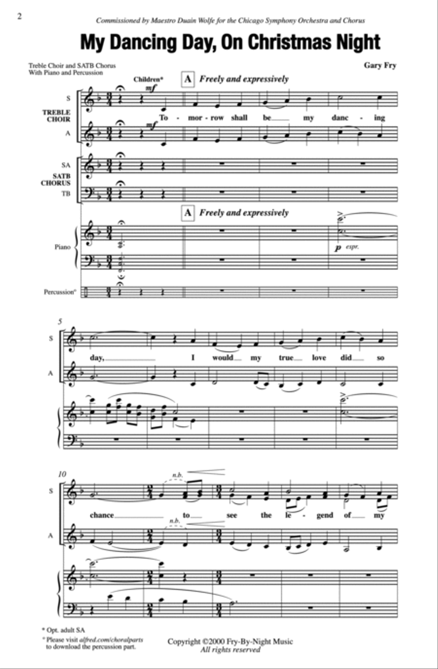 My Dancing Day, On Christmas Night 4-Part scores gallery preview page 2