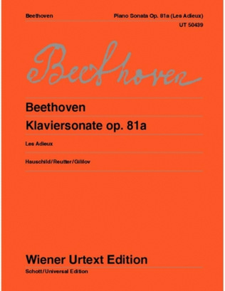 Book cover for Piano Sonata Op. 81a