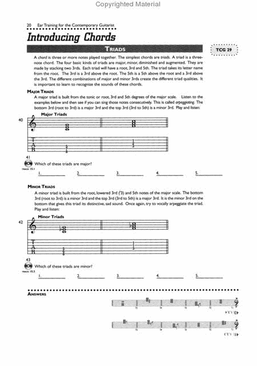 Ear Training for the Contemporary Guitarist image number null
