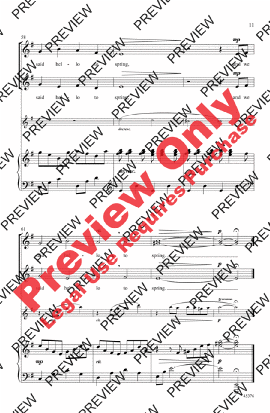 The Winter Wind The Winter Wind 2-Part scores gallery preview page 11