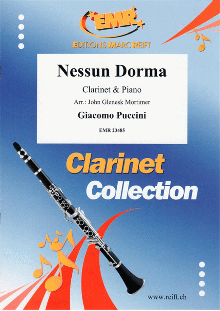 Nessun Dorma Clarinet Solo scores gallery preview page 1