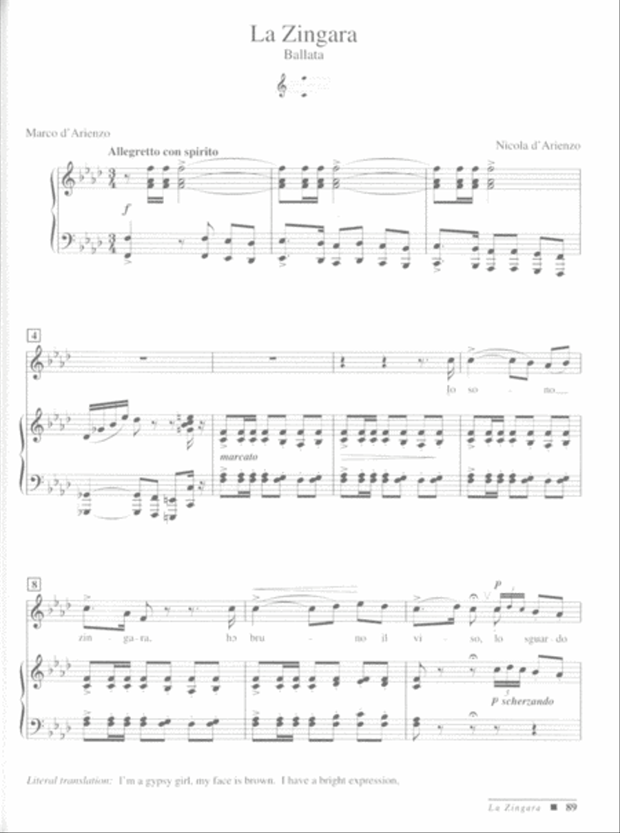 Italian Art Songs of the Romantic Era Voice Solo scores gallery preview page 4