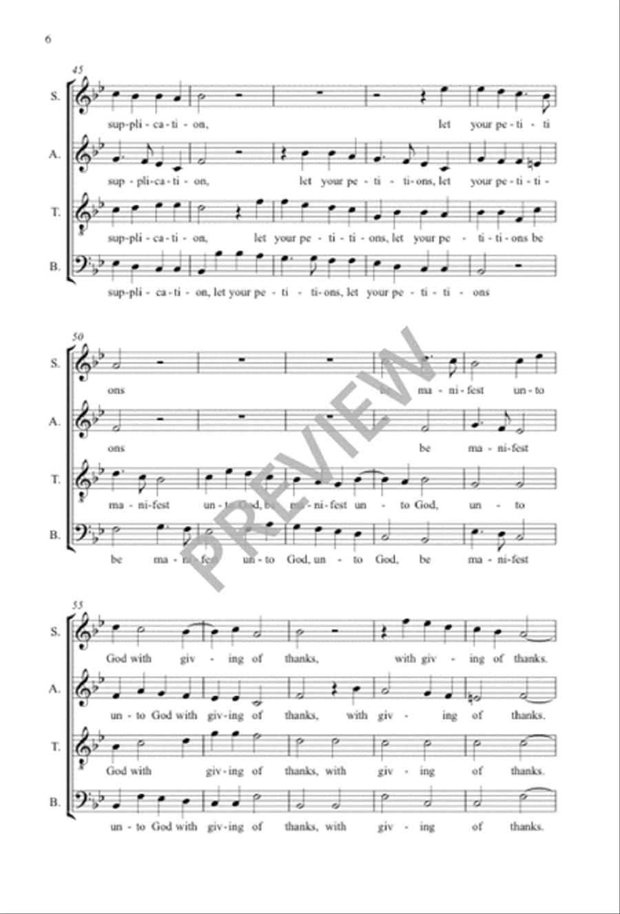 Rejoice in the Lord alway 4-Part scores gallery preview page 7