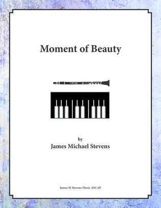 Book cover for Moment of Beauty - Clarinet & Piano
