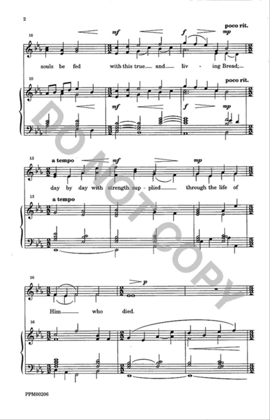 Bread of Heaven Bread of Heaven 4-Part scores gallery preview page 3