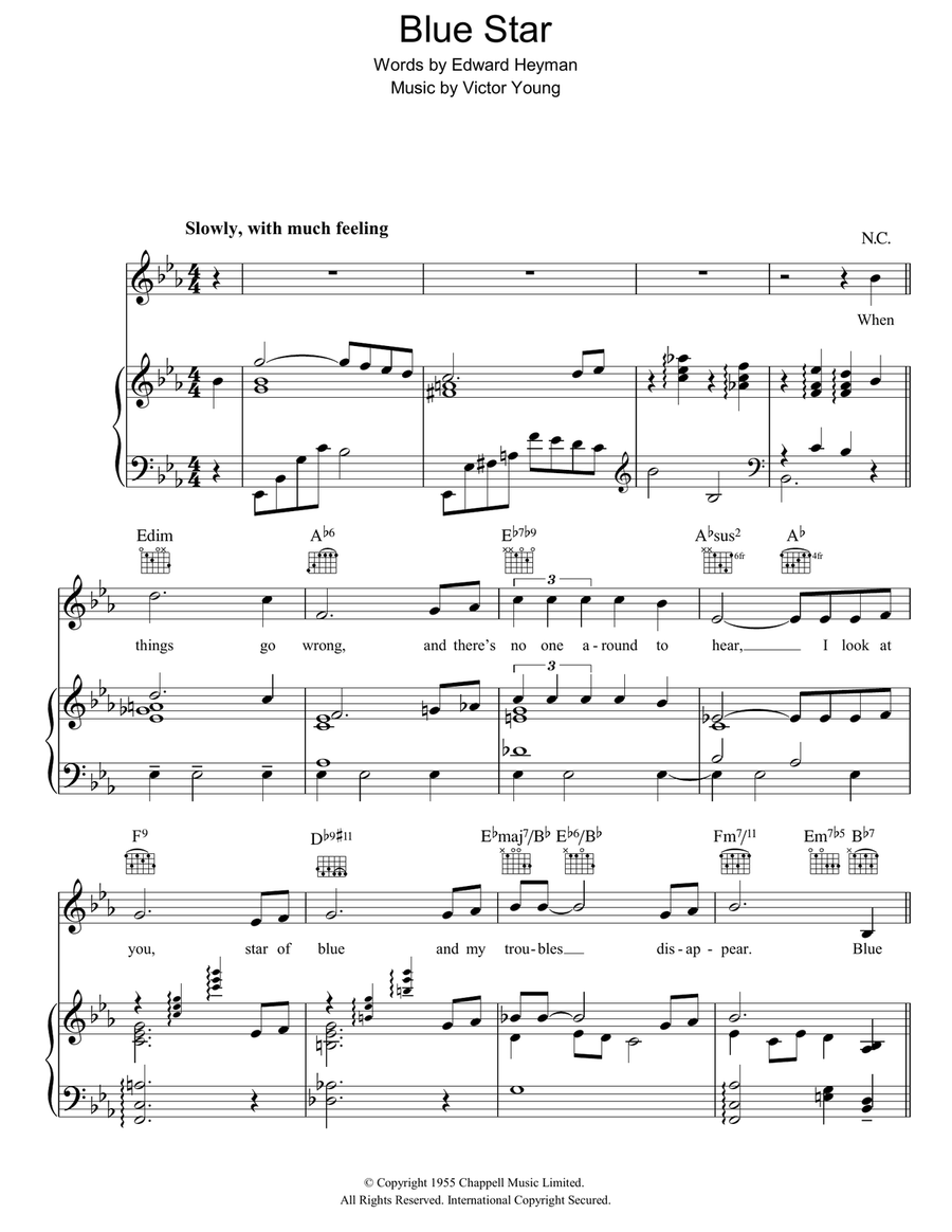Blue Star (The Medic Theme) Guitar scores gallery preview page 1