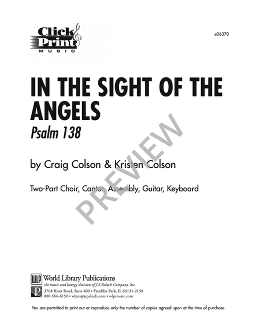 In the Sight of the Angels: Psalm 138