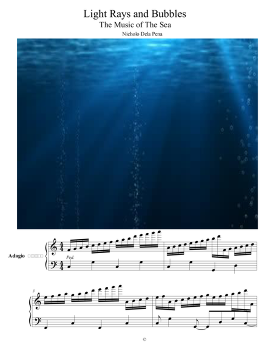 "Light rays and bubbles" The Music of the Sea image number null