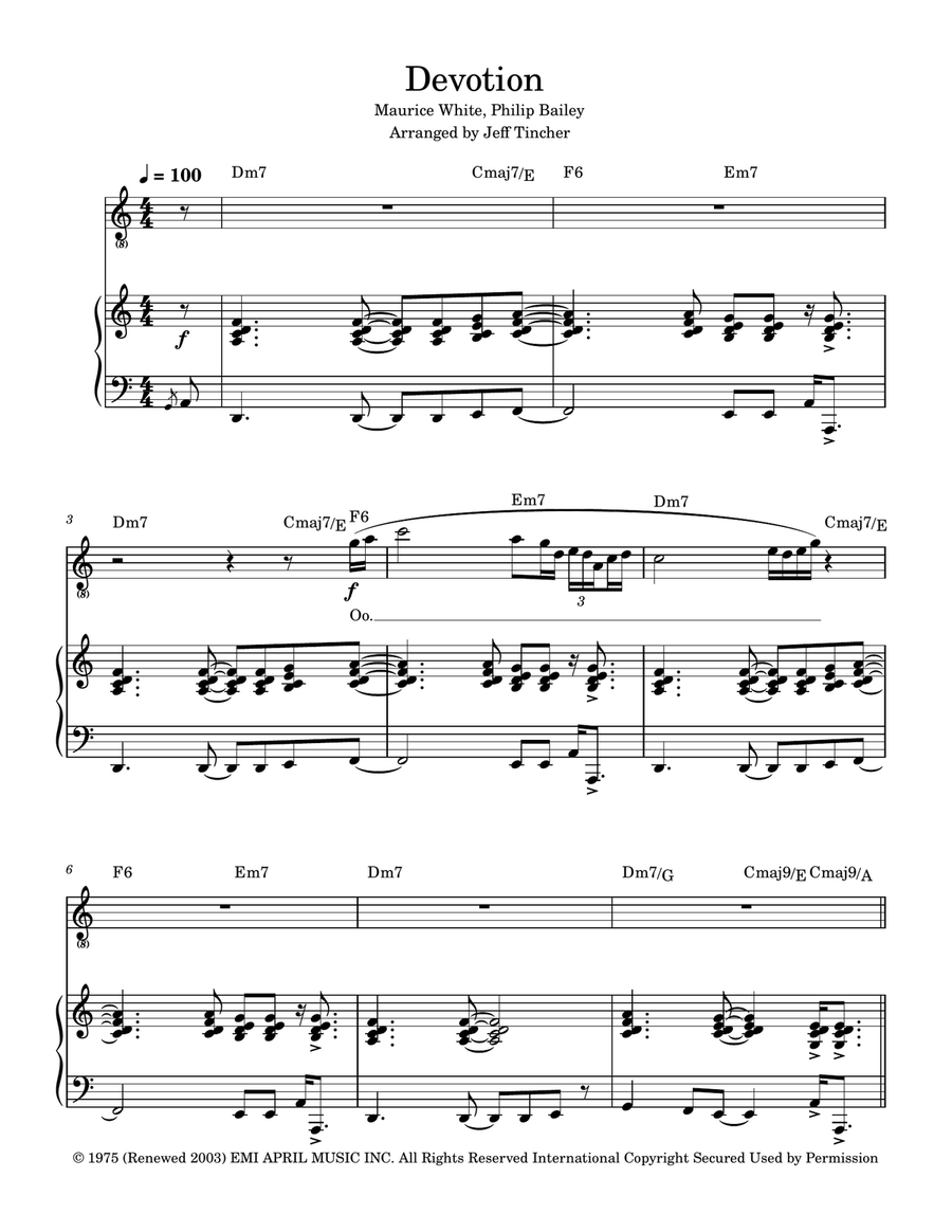 Devotion Piano, Vocal, Guitar scores gallery preview page 2