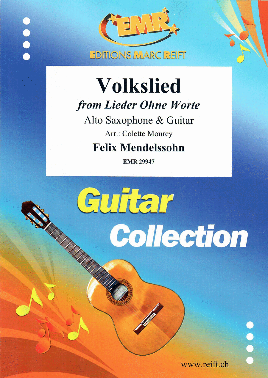 Volkslied Alto Saxophone scores gallery preview page 1