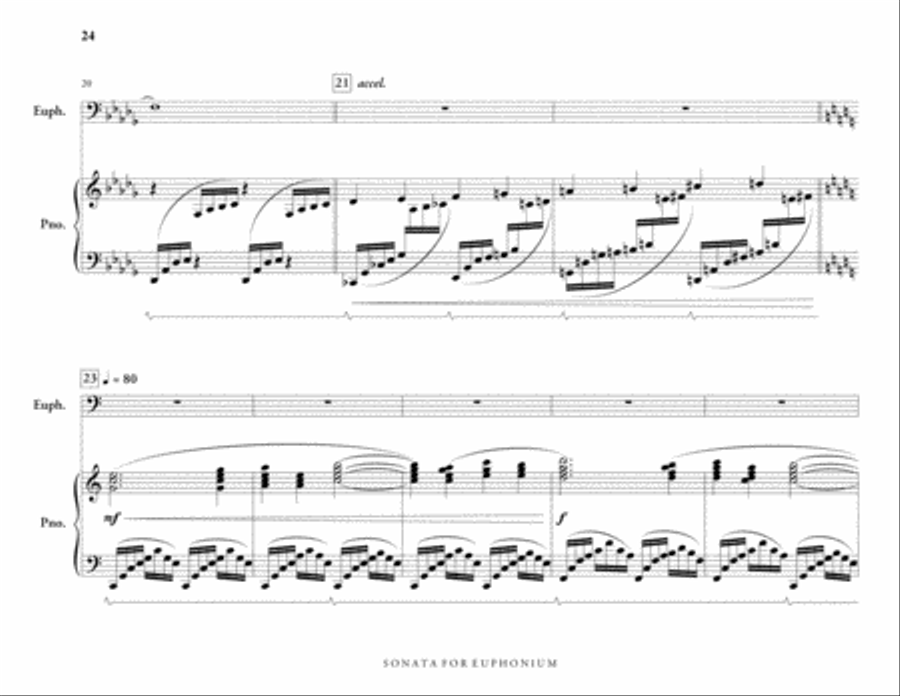 Sonata for Euphonium & Piano Euphonium scores gallery preview page 10