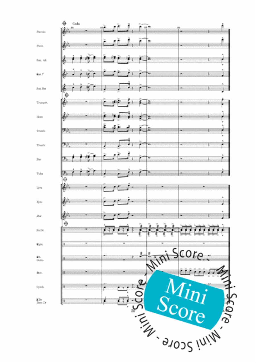 Rosevalley Blues Percussion scores gallery preview page 24