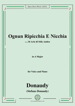 Donaudy-Ognun Ripicchia E Nicchia,in A Major