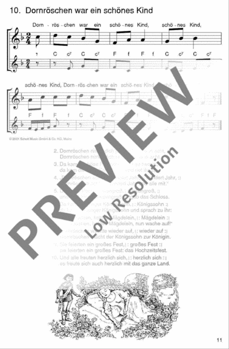 Die schönsten Volks- und Kinderlieder Accordion scores gallery preview page 12