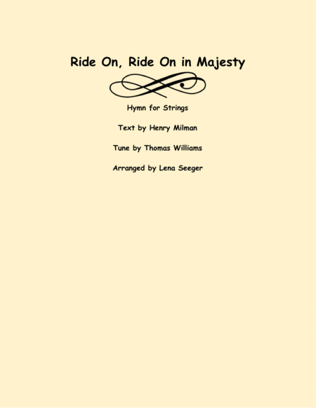 Ride On, Ride On in Majesty image number null