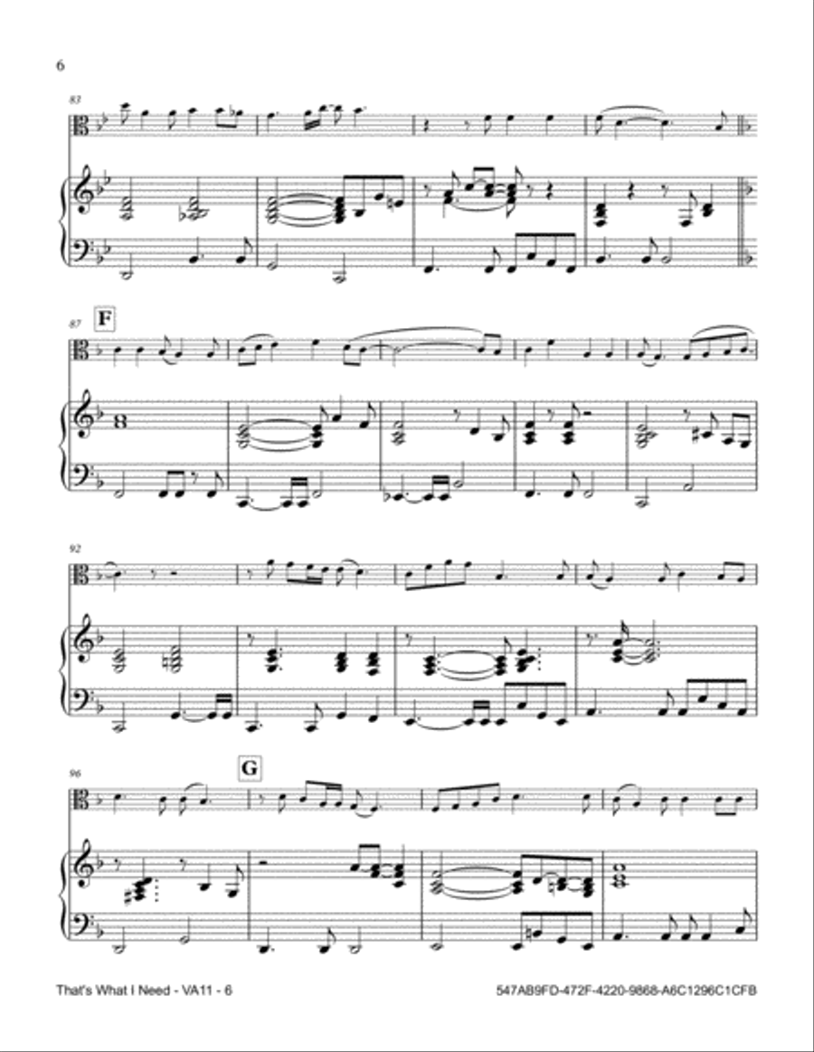 That's What I Need That's What I Need Viola scores gallery preview page 6