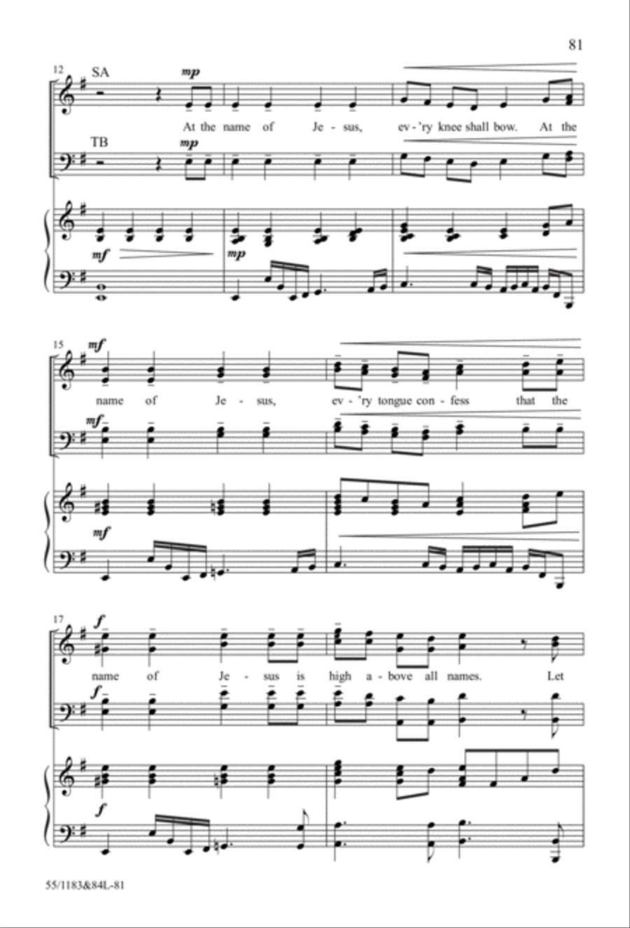 Come to the Cross and Remember 4-Part scores gallery preview page 57