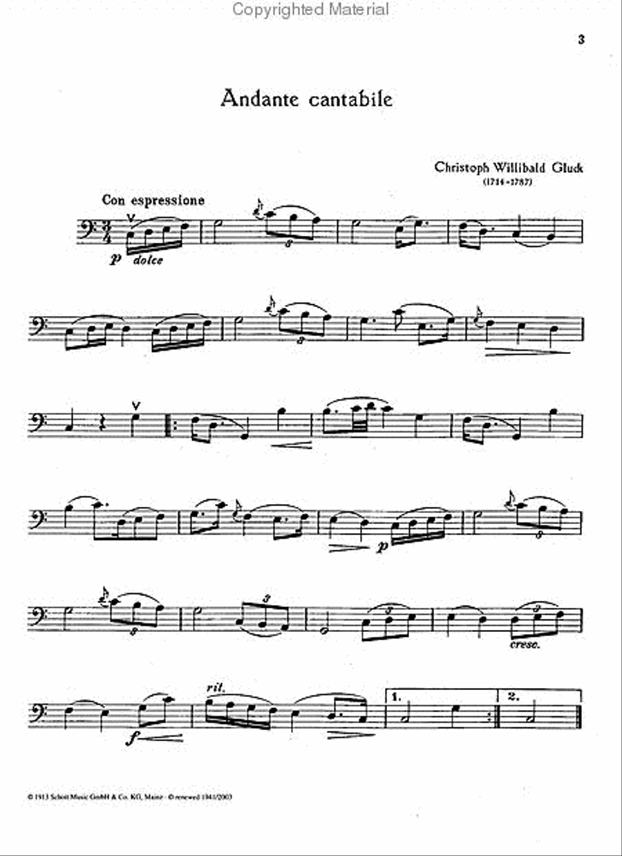 Old Masters for Young Players Cello scores gallery preview page 5