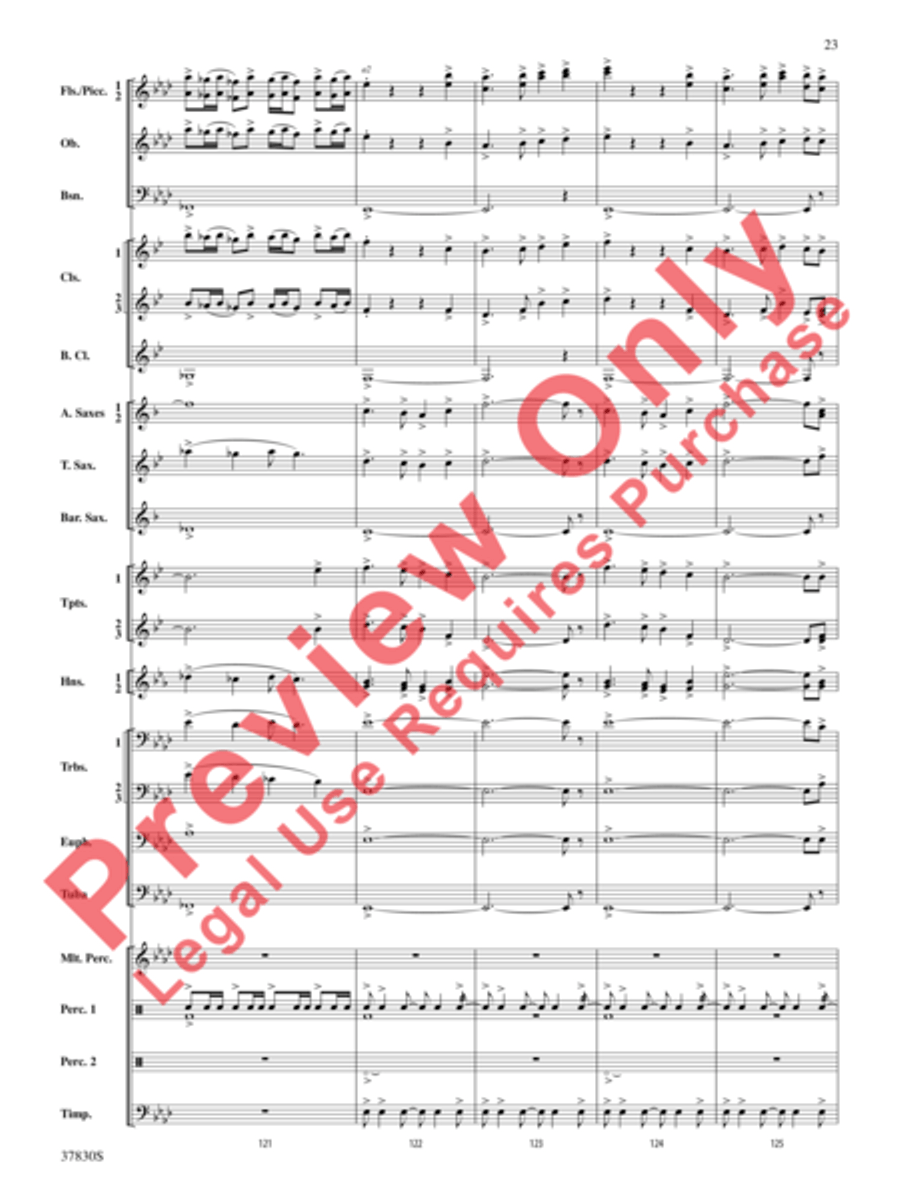 Yuletide Tapestry Concert Band scores gallery preview page 24