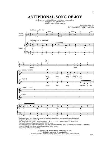 Antiphonal Song of Joy image number null