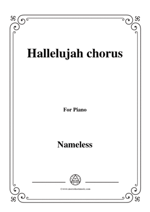 Book cover for Nameless-Hallelujah chorus,for piano