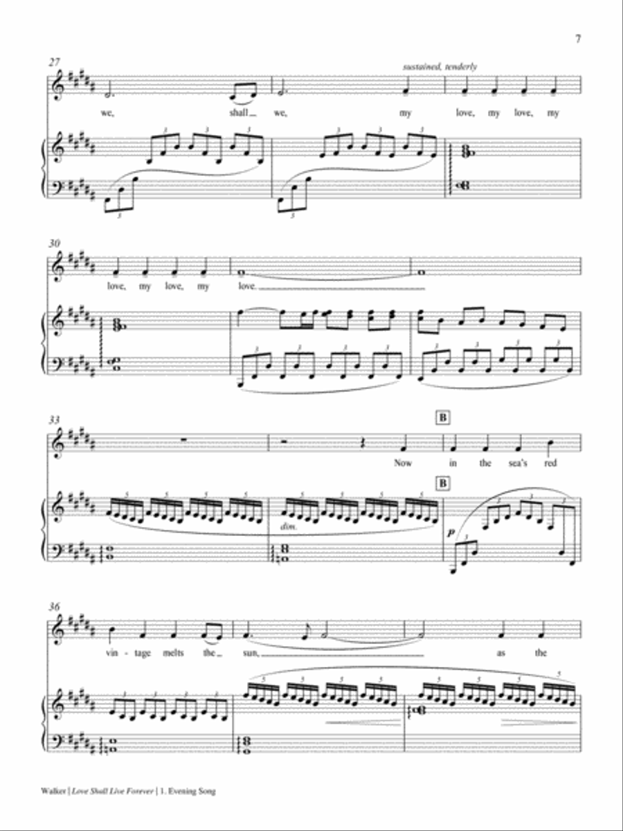 Love Shall Live Forever Low Voice scores gallery preview page 6