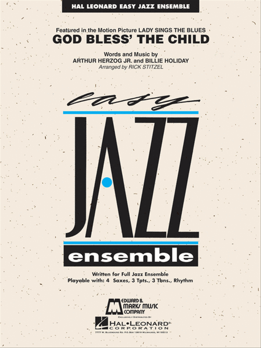 God Bless' the Child Jazz Ensemble scores gallery preview page 1
