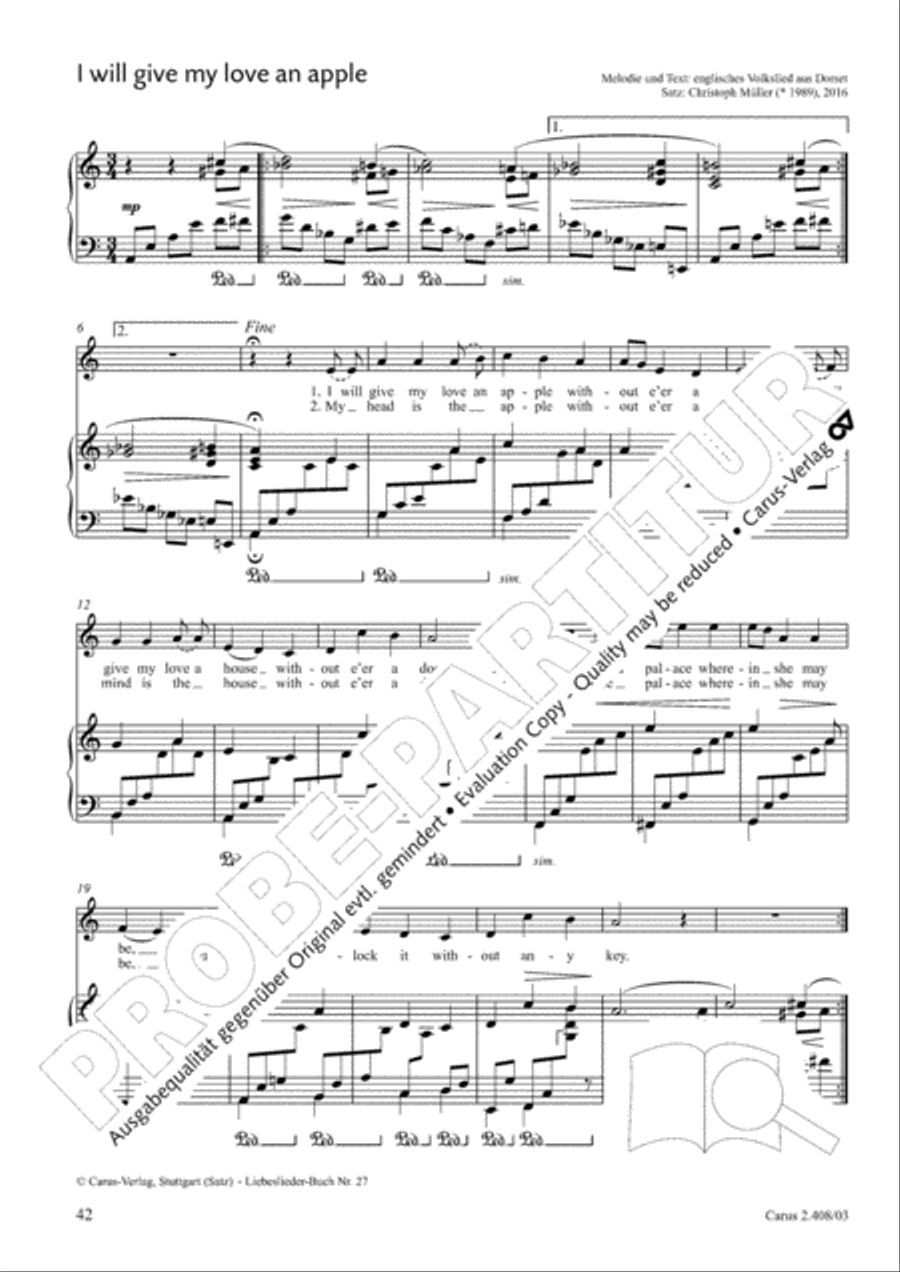 Love songs. Collection for voice & piano. 80 arrangements for weddings and celebrations Voice scores gallery preview page 34