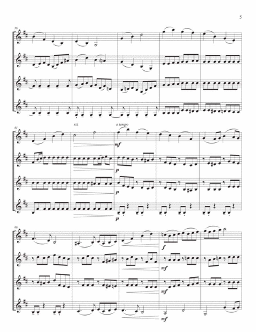 Concerto in b minor, Op. 35, for four violins Violin Solo scores gallery preview page 6
