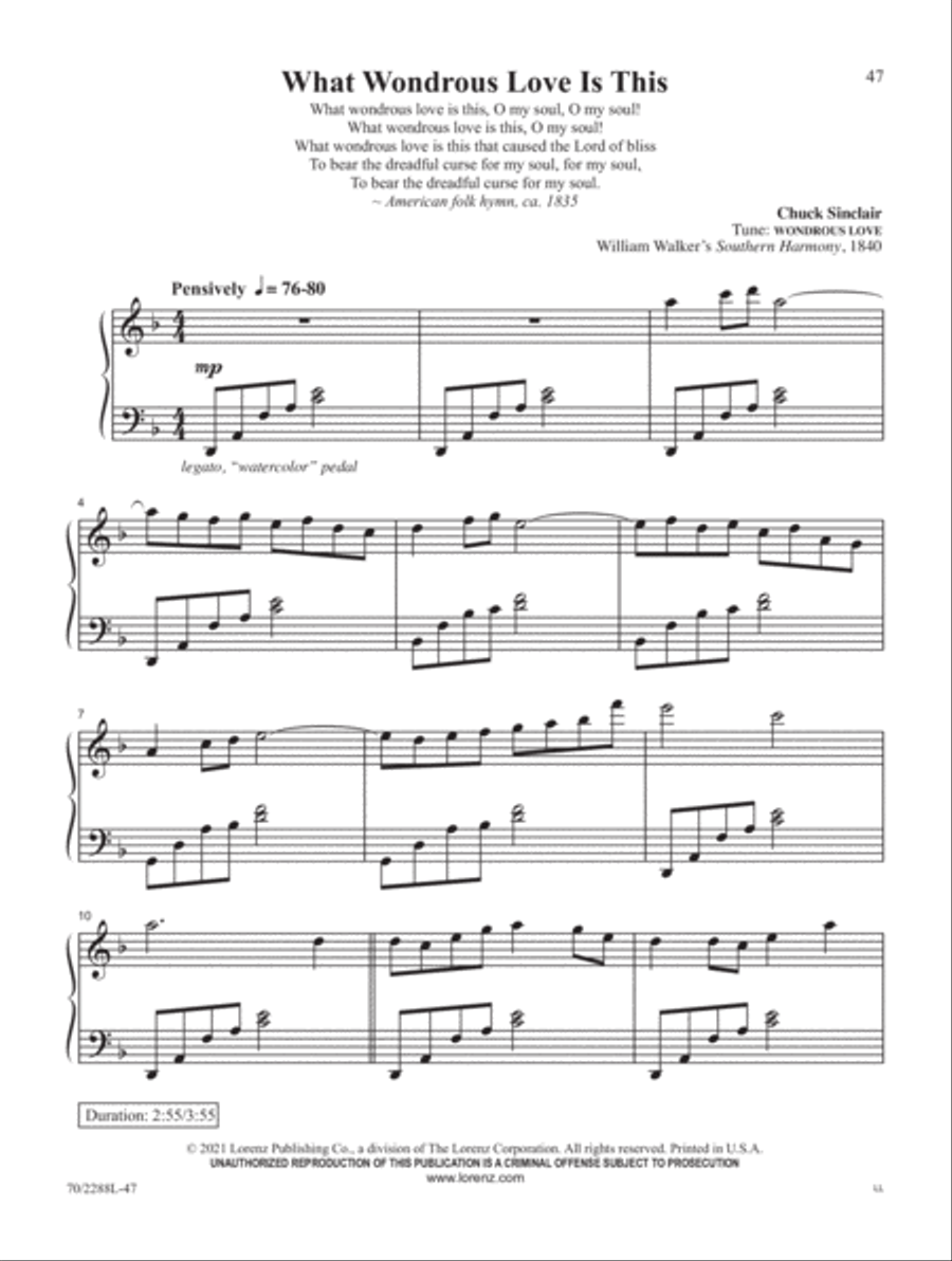 Cherish the Cross Piano Solo scores gallery preview page 19
