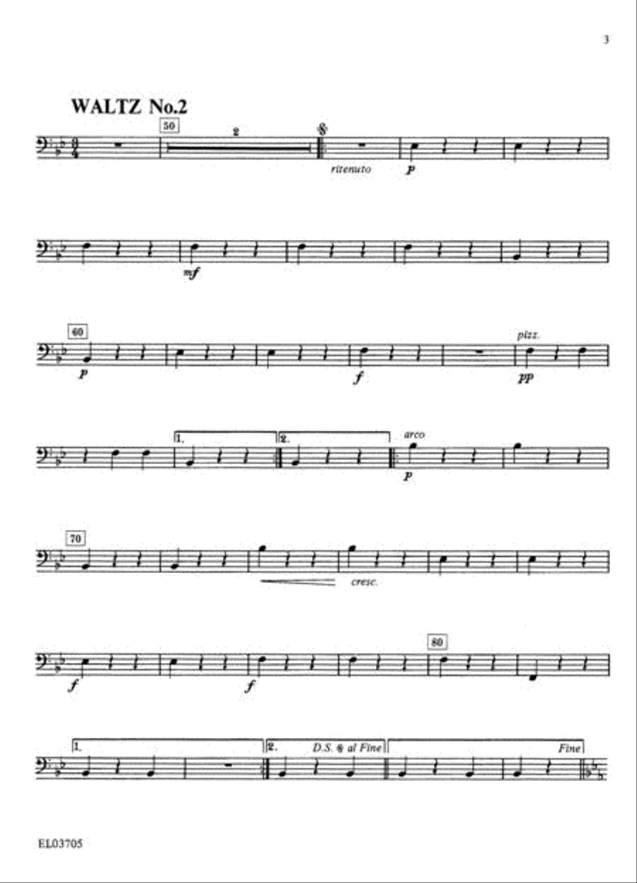 The Best of Johann Strauss, Jr. Waltzes (For String Quartet or String Orchestra) String Quartet scores gallery preview page 2