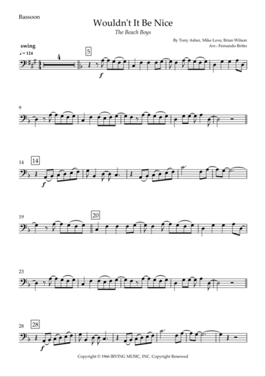 Wouldn't It Be Nice Small Ensemble scores gallery preview page 4