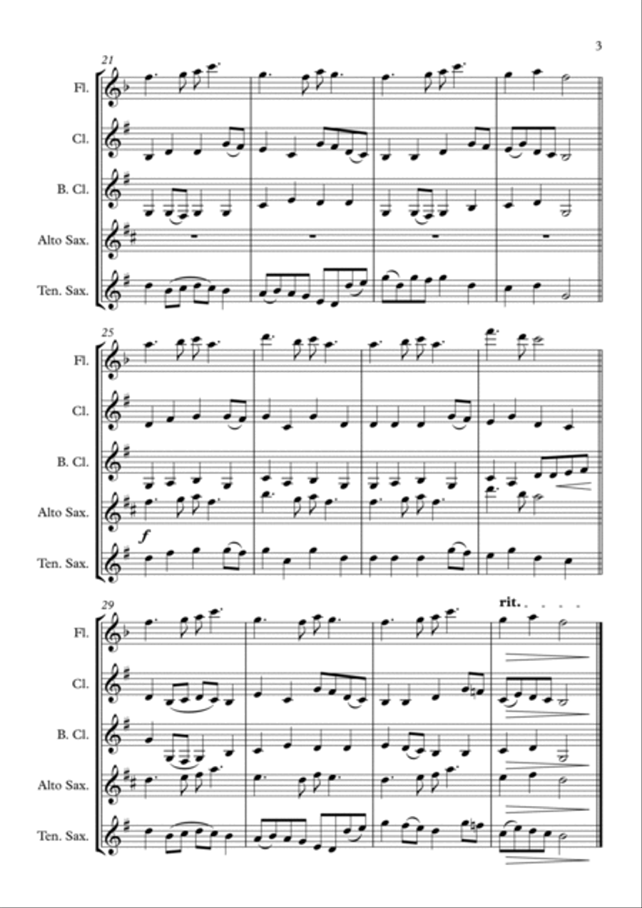 Suo Gân Suo Gân Small Ensemble scores gallery preview page 3