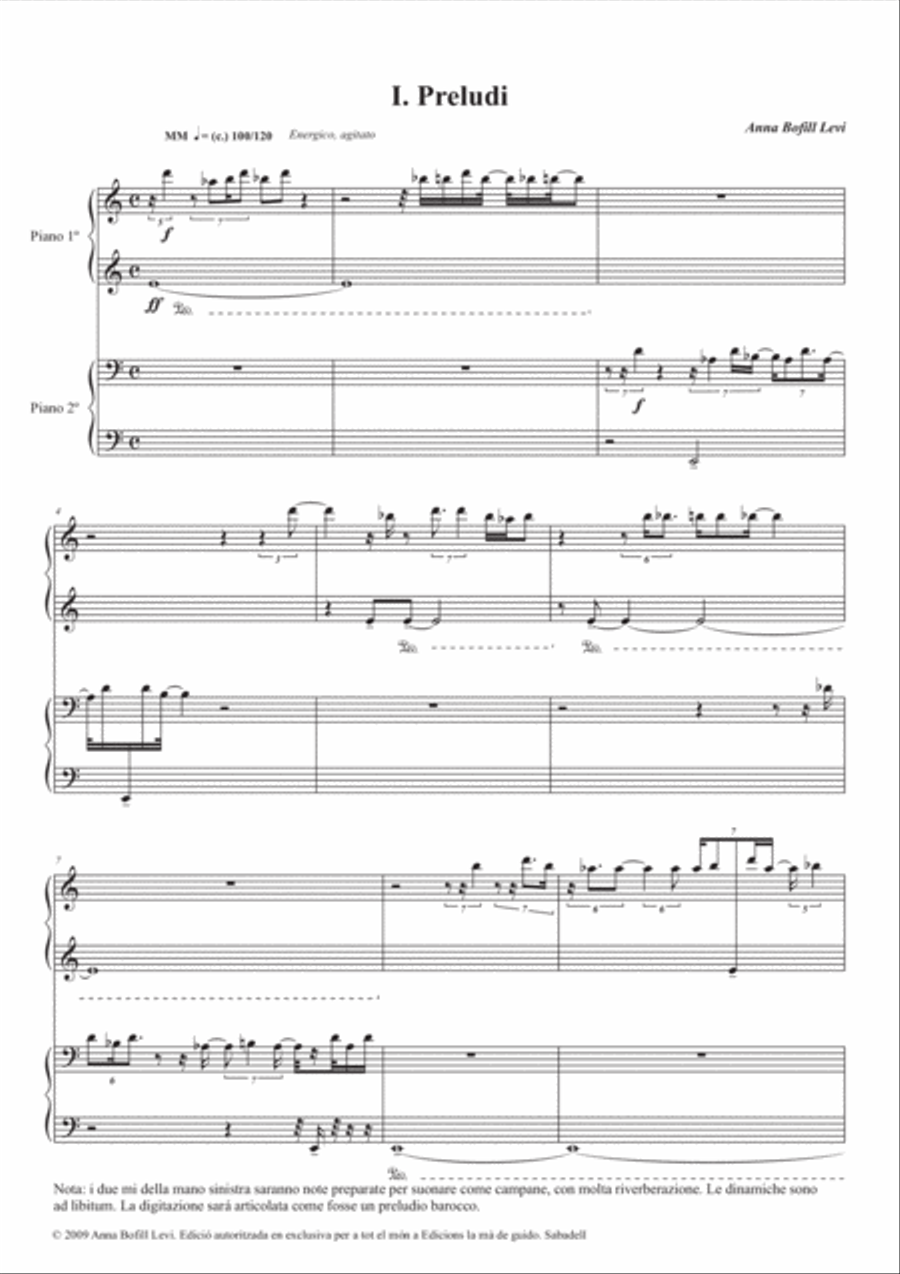 Sis per quatre 2 Pianos, 4-Hands scores gallery preview page 5