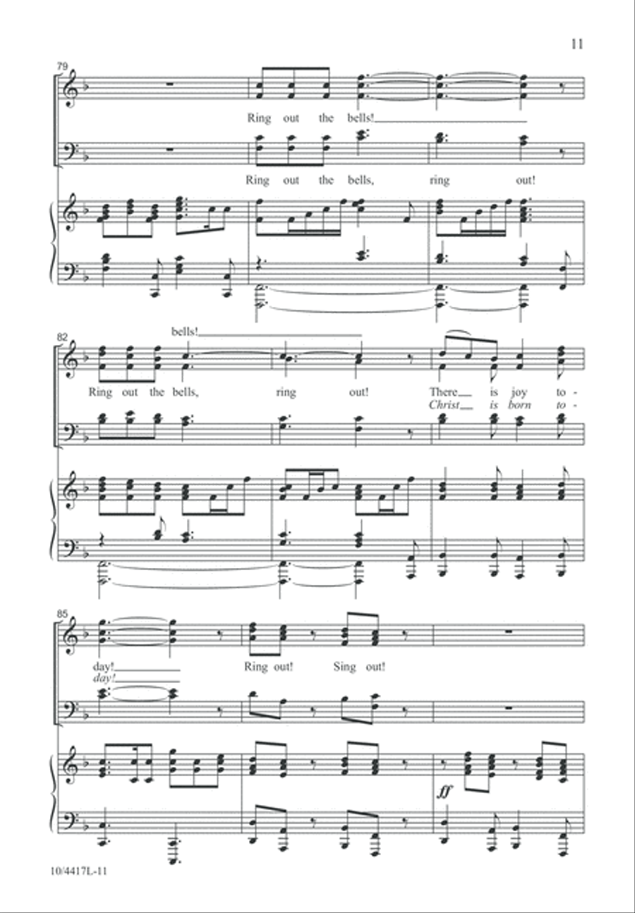 Ring Out the Bells Ring Out the Bells 4-Part scores gallery preview page 11