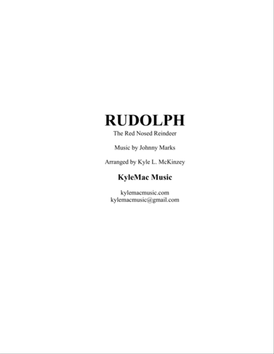 Rudolph The Red-nosed Reindeer Concert Band scores gallery preview page 3
