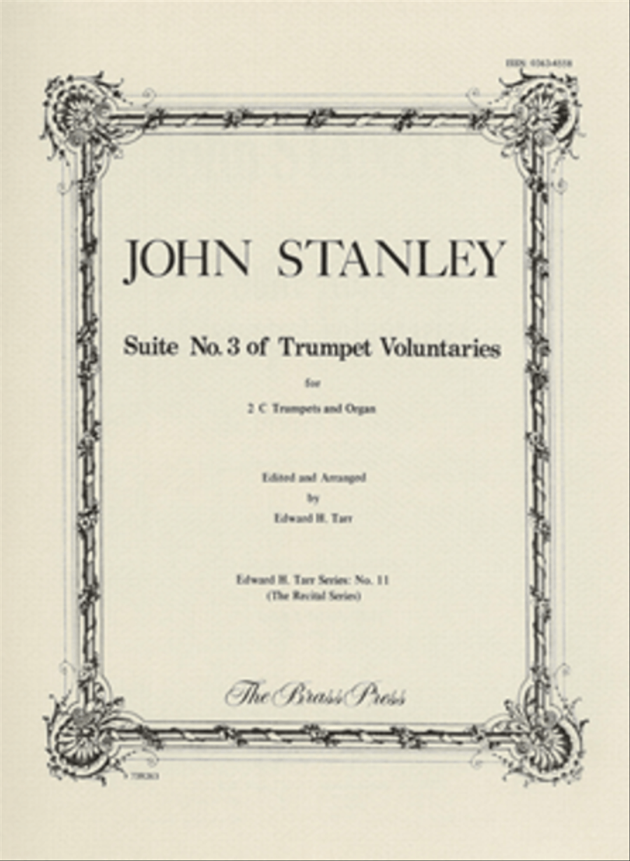 Book cover for Suite N° 3 of Trumpet Voluntaries in C