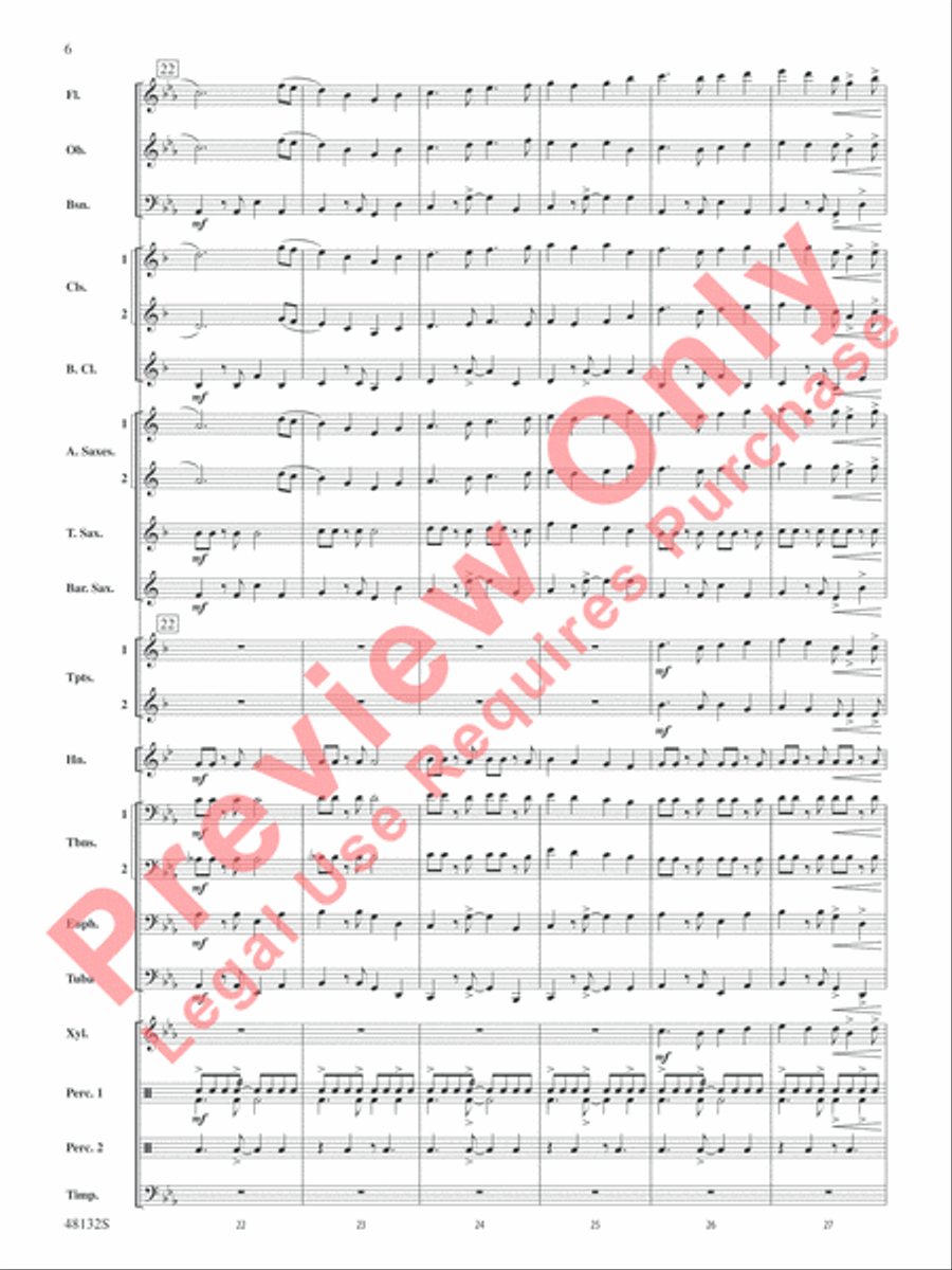 Flamingo Road Concert Band scores gallery preview page 7